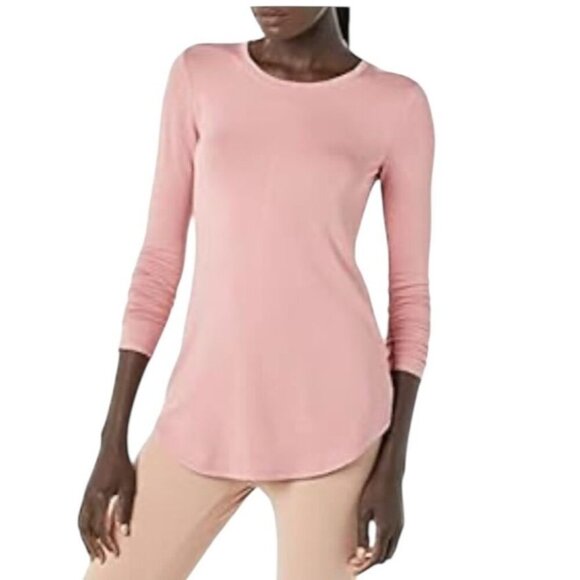 Daily Ritual Super Soft Terry Long Sleeve Shirt With Shirttail Hem SIZE-XL - Picture 1 of 6